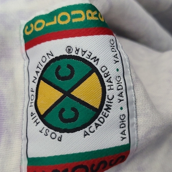 CROSS COLOURS Left Eye Message‎ Long Sleeve Cotton Blend Graphic Sweatshirt - Picture 5 of 5